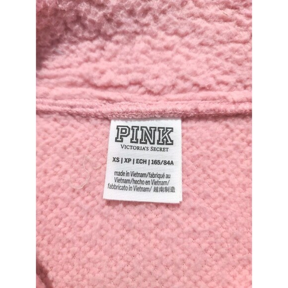 Victoria's Secret Pink Full-Zip Pink Sherpa Vest Limited Edition Size Xtra Small - Picture 4 of 5